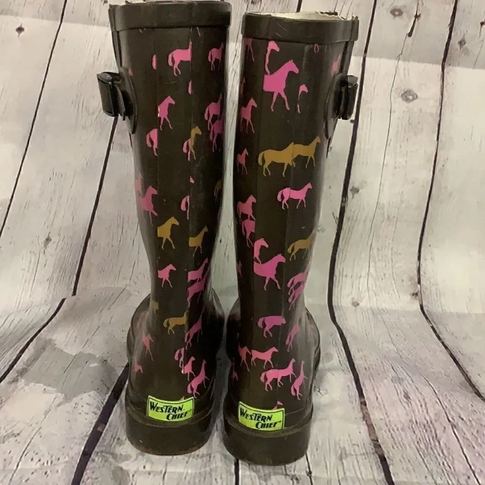 Western Chief - Horse Rain Boots - Size 6